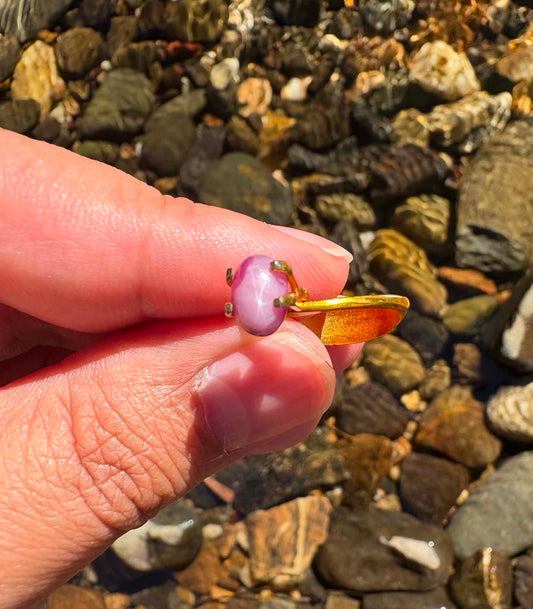 Pink Star Sapphire Gemstone N5