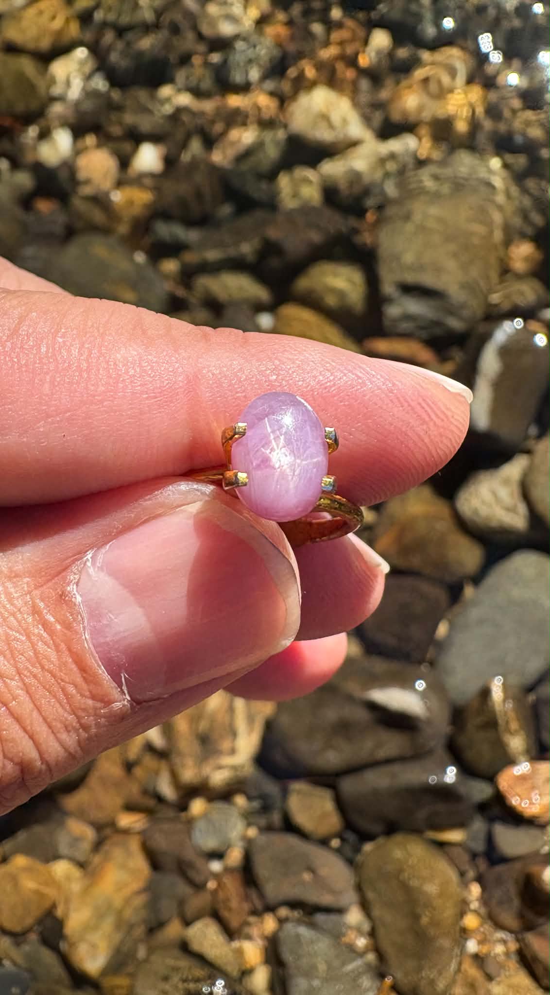 Pink Star Sapphire Gemstone N6
