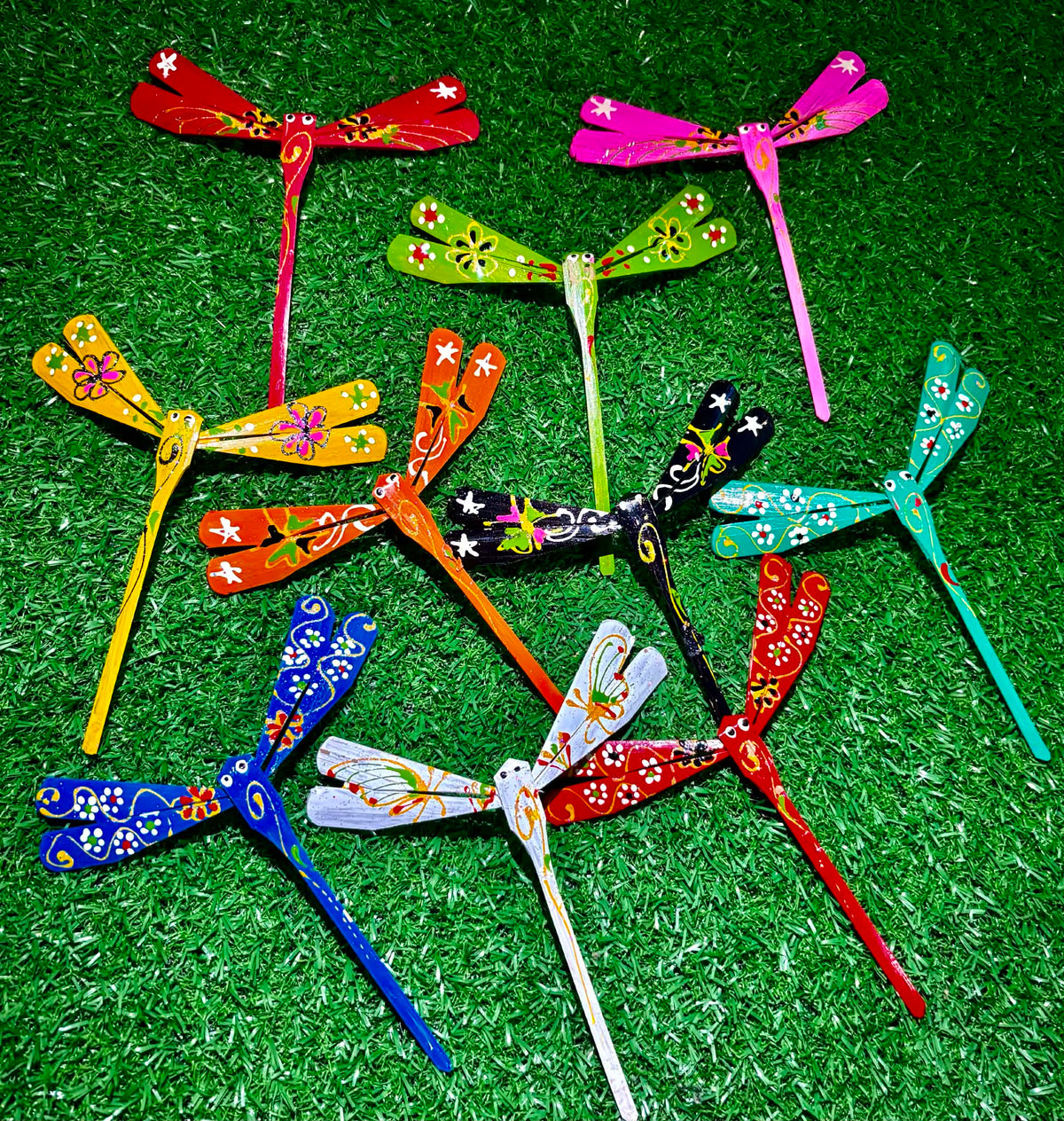 Handmade Bamboo Balancing Dragonfly Toy